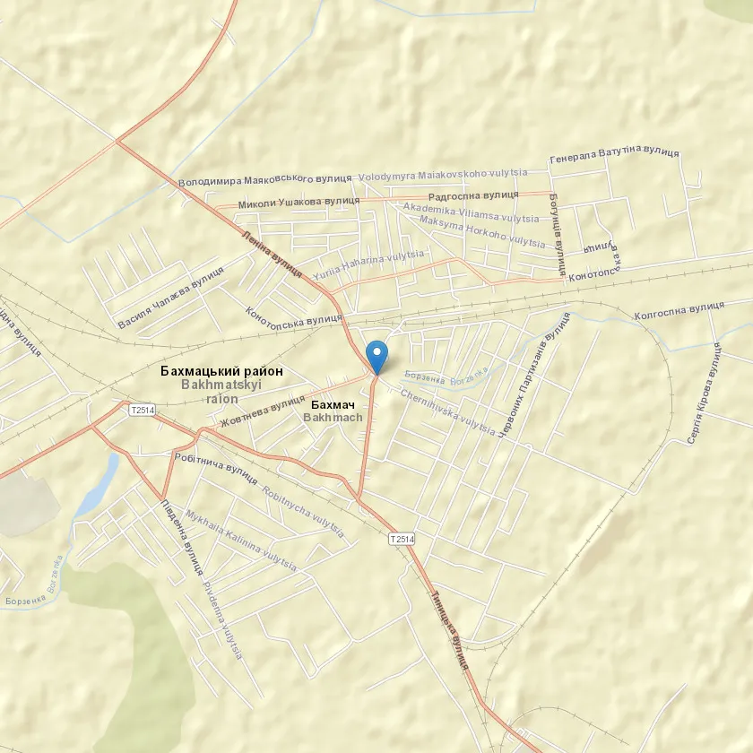 місто Бахмач індекс 16500