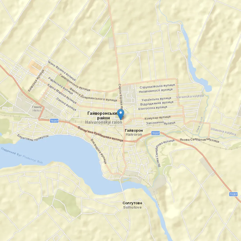 місто Гайворон індекс 26300