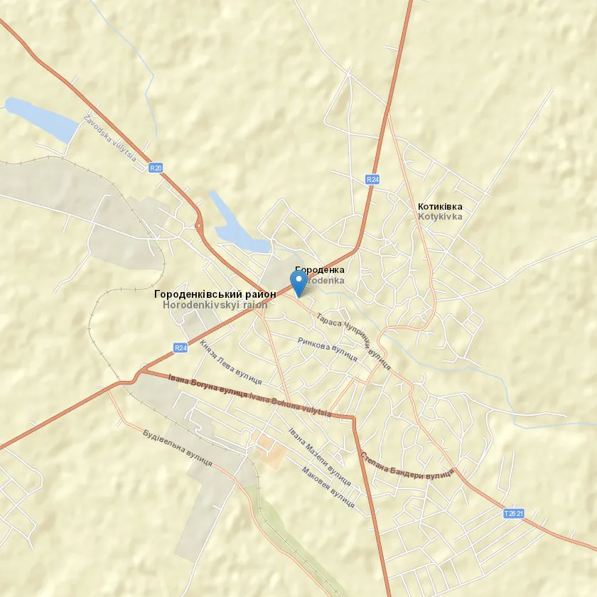 місто Городенка індекс 78103