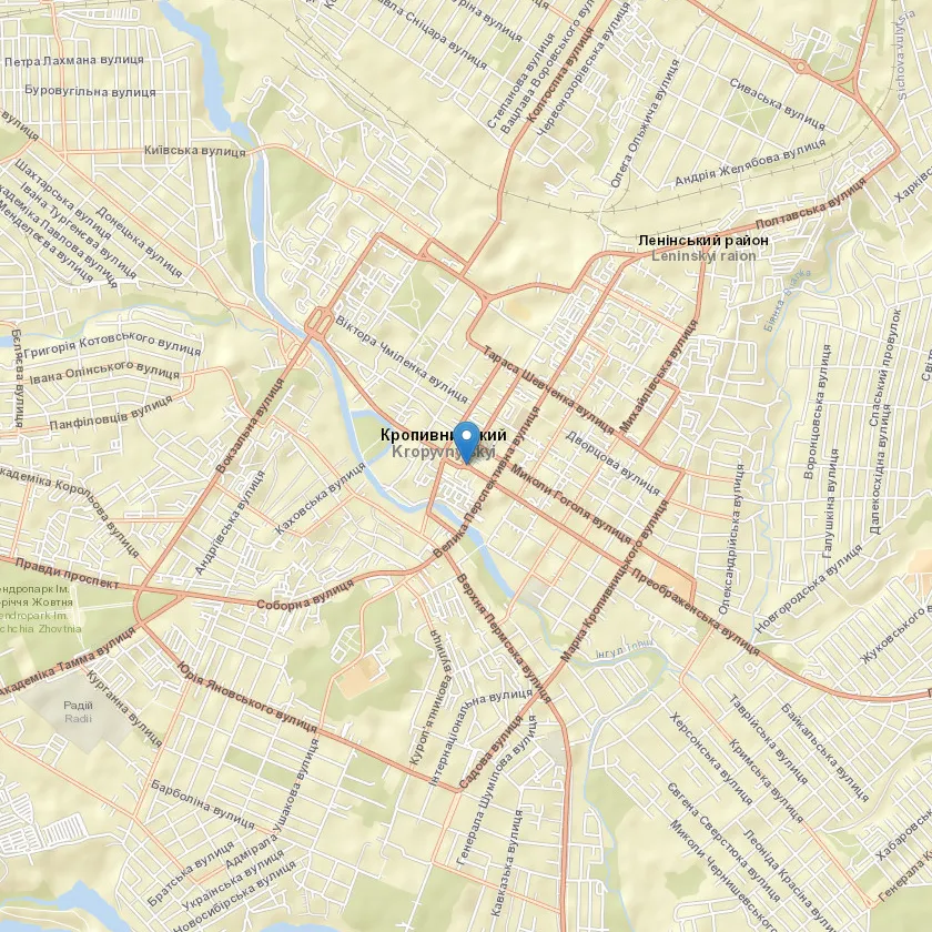 місто Кропивницький індекс 25501