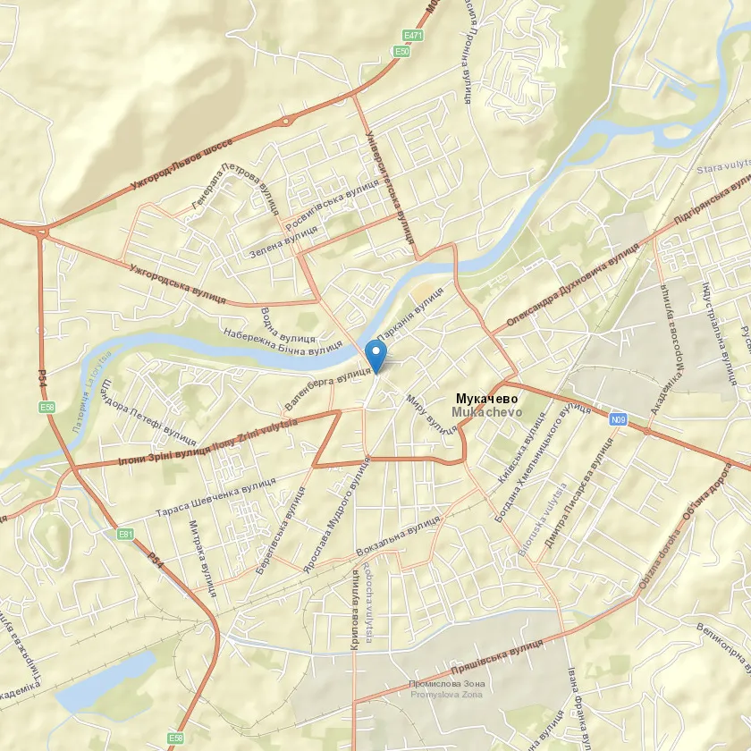 місто Мукачево індекс 89601