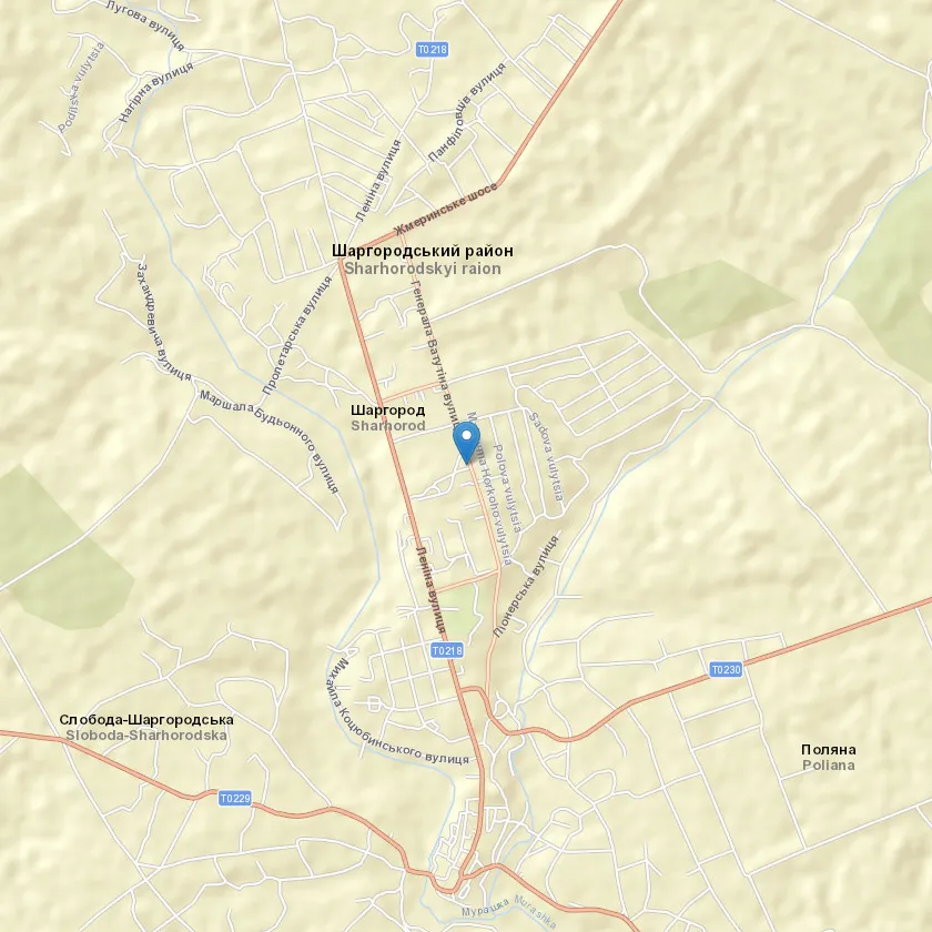 місто Шаргород індекс 23500