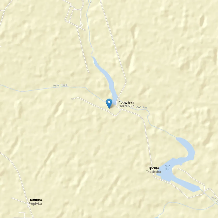 село Гордіївка індекс 22556