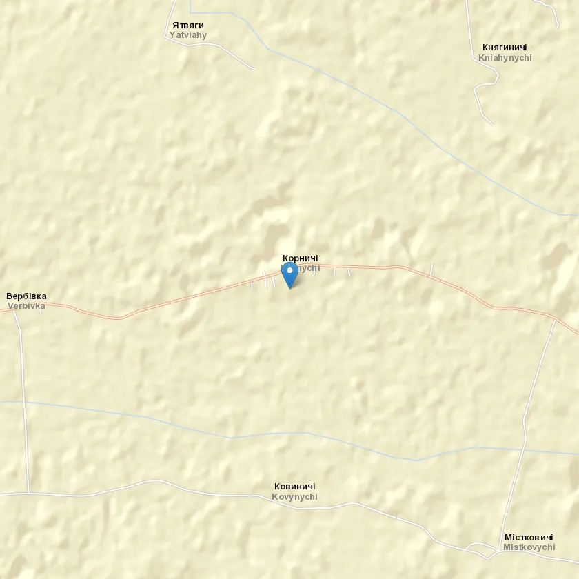 село Корничі індекс 81425