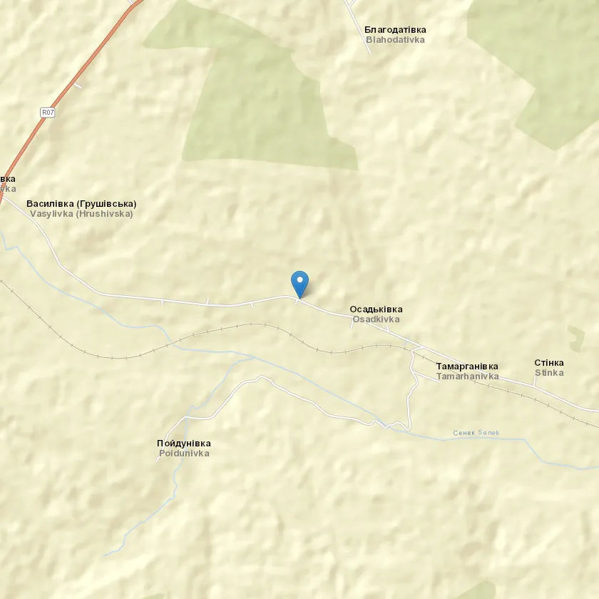 село Осадьківка індекс 63762