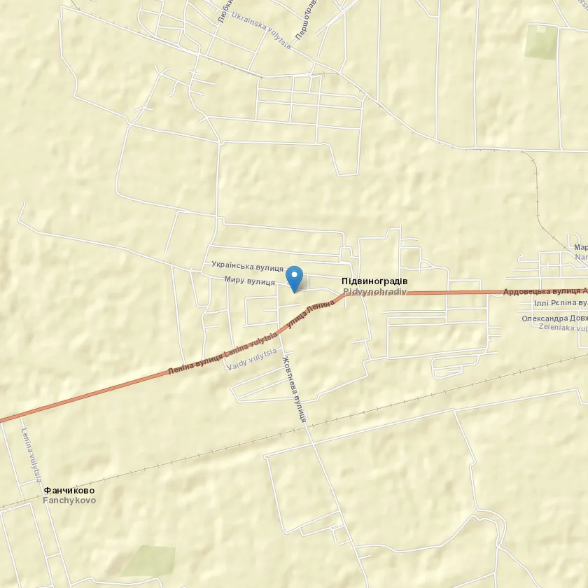 село Підвиноградів індекс 90325