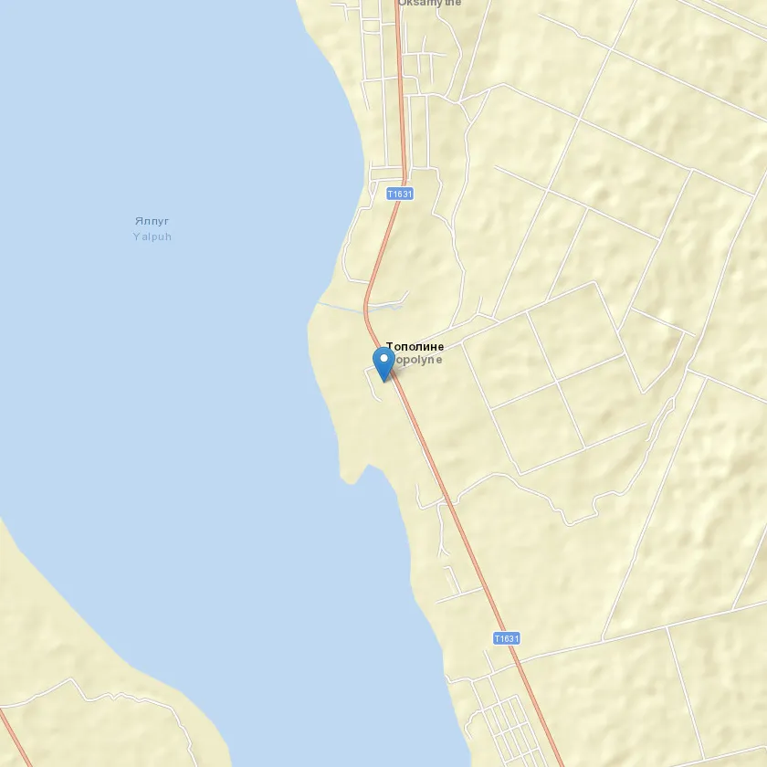 село Тополине індекс 68739