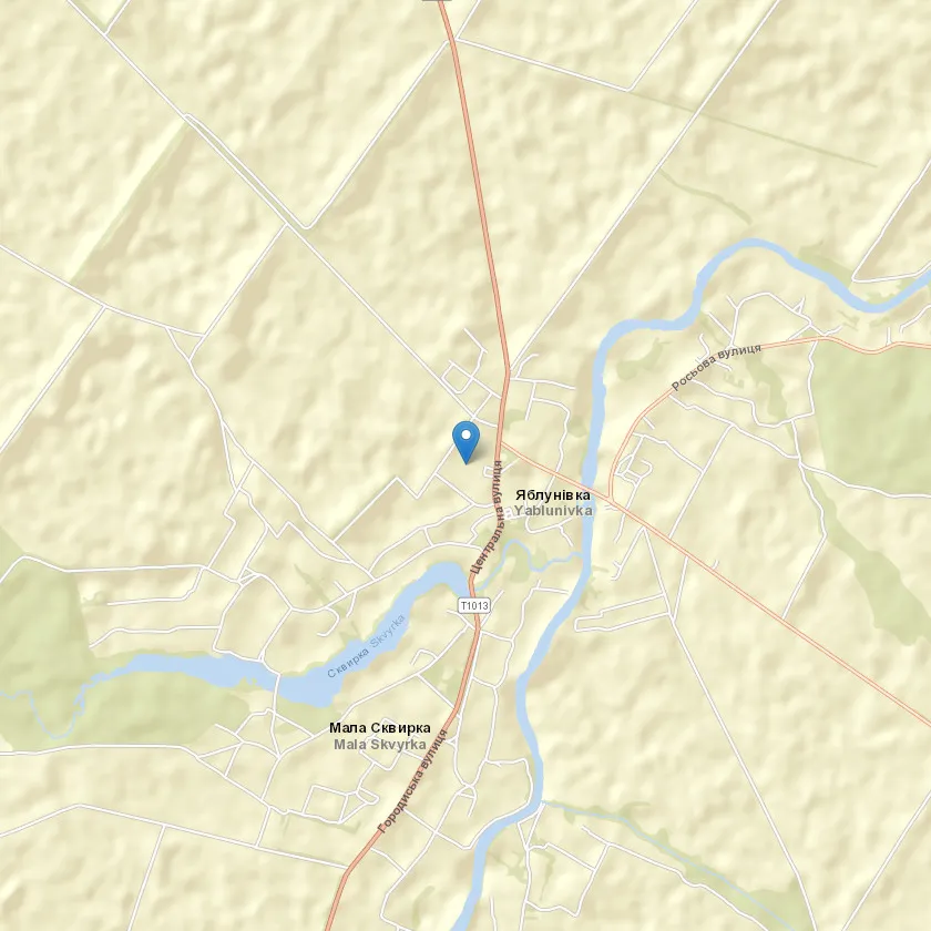 село Яблунівка індекс 09154